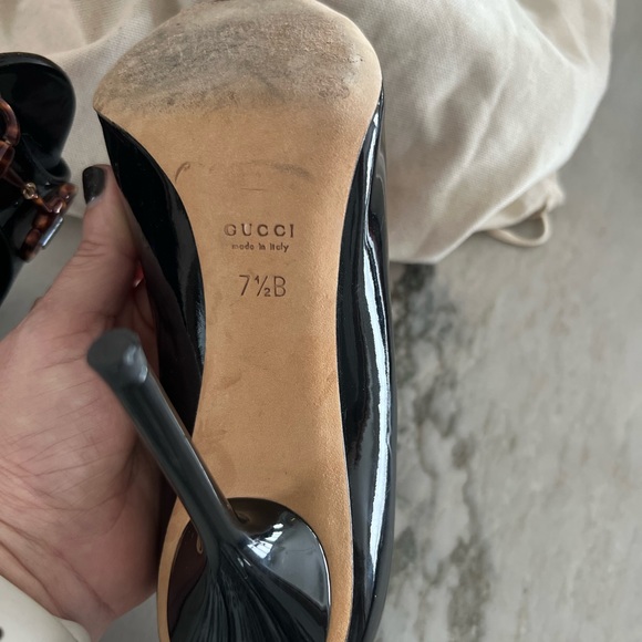 Gucci Black Patent Stilettos - Picture 4 of 5